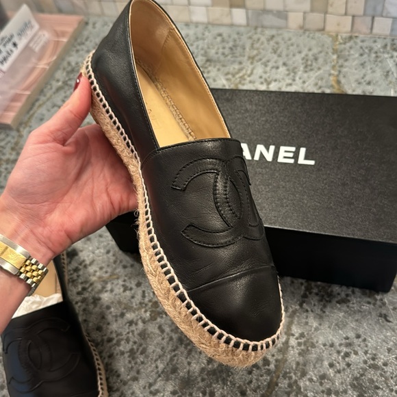 Chanel Espadrilles: Black Lambskin - Picture 7 of 7
